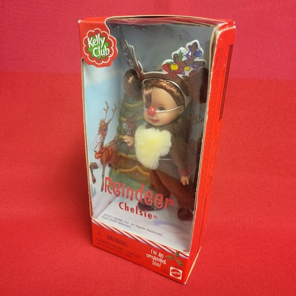 Reindeer Chelsie with Rudolph Nose Ornament Kelly Club Mattel 2001 - Picture 4 of 11